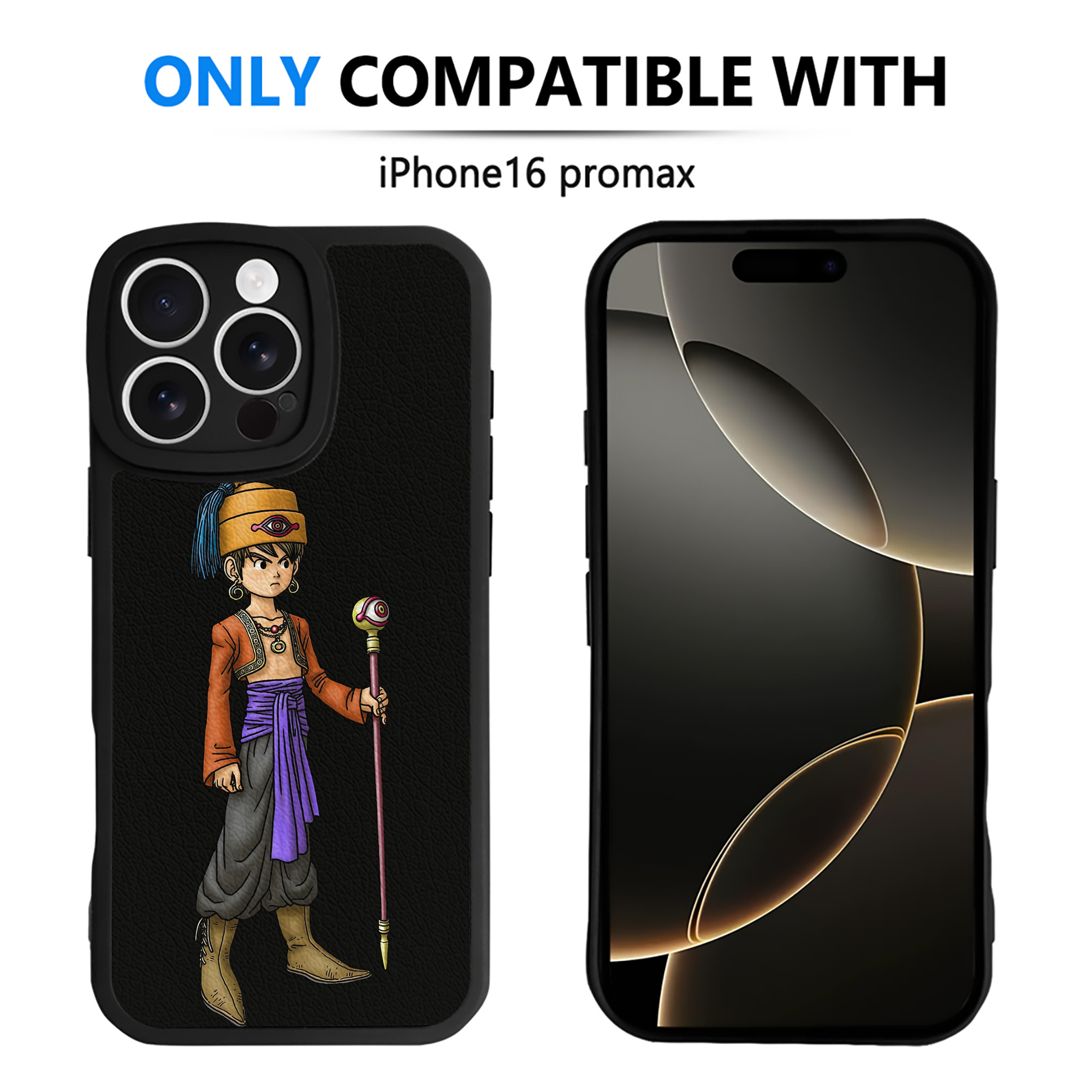 （画像用） ドラゴンクエスト Doragon Kuesuto Dragon Quest 【iPhone 16シリーズ対応】シリコンスマホケース（レザー調） 材質：シリコン